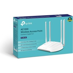 TP-Link TL-WA1201 Wireless Access Point - High-Speed Connectivity in Sleek White Design | Stream, Game, and Connect Effortlessly